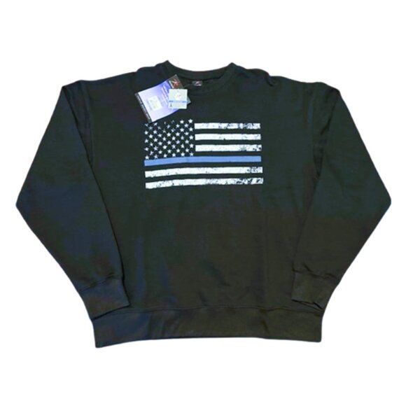 Thin Blue Line Classic Crewneck Sweatshirt. - Picture 1 of 7
